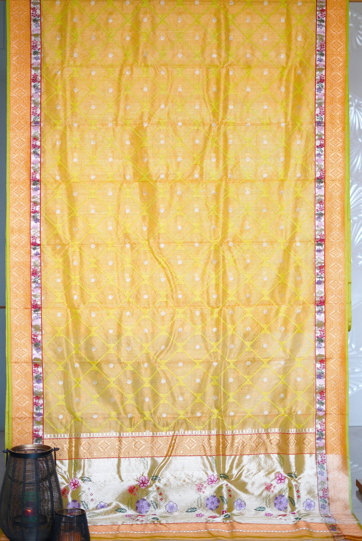 Beautiful Sunshine Yellow with Polka Dots